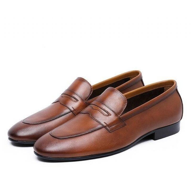 Heren Instappers Echt Leer Fashion Leader Loafers