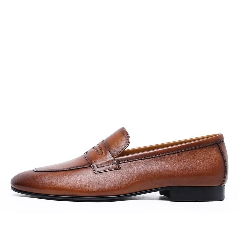 Heren Instappers Echt Leer Fashion Leader Loafers
