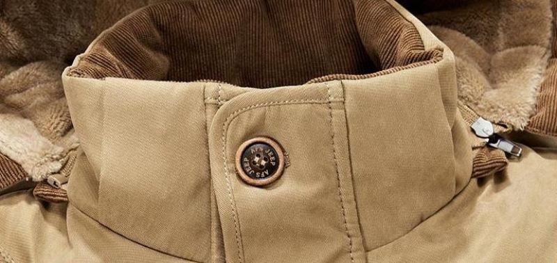 Afneembare Muts Met Wollen Voering Parka Jassen Heren