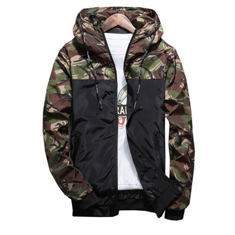 Camouflage Lente Dun Camouflagejack Voor Heren Jassen