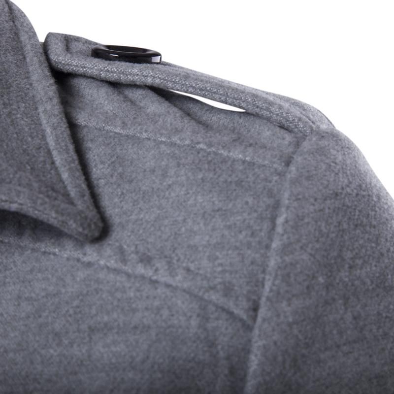 Heren Jassen Double-breasted Peacoat Van Wolblends