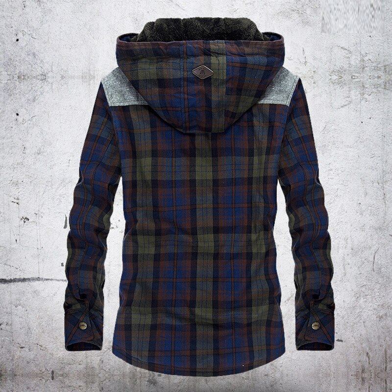Heren Jassen Geruit Jack Van Puur Katoen Van Fleece