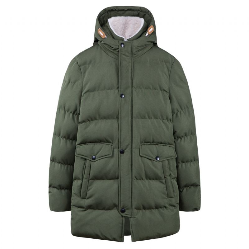 Heren Jassen Mode Parka Warme Lange Jas