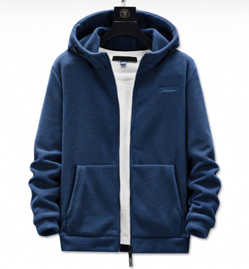 Heren Jassen Warm Fleece Casual Sweatshirtjack