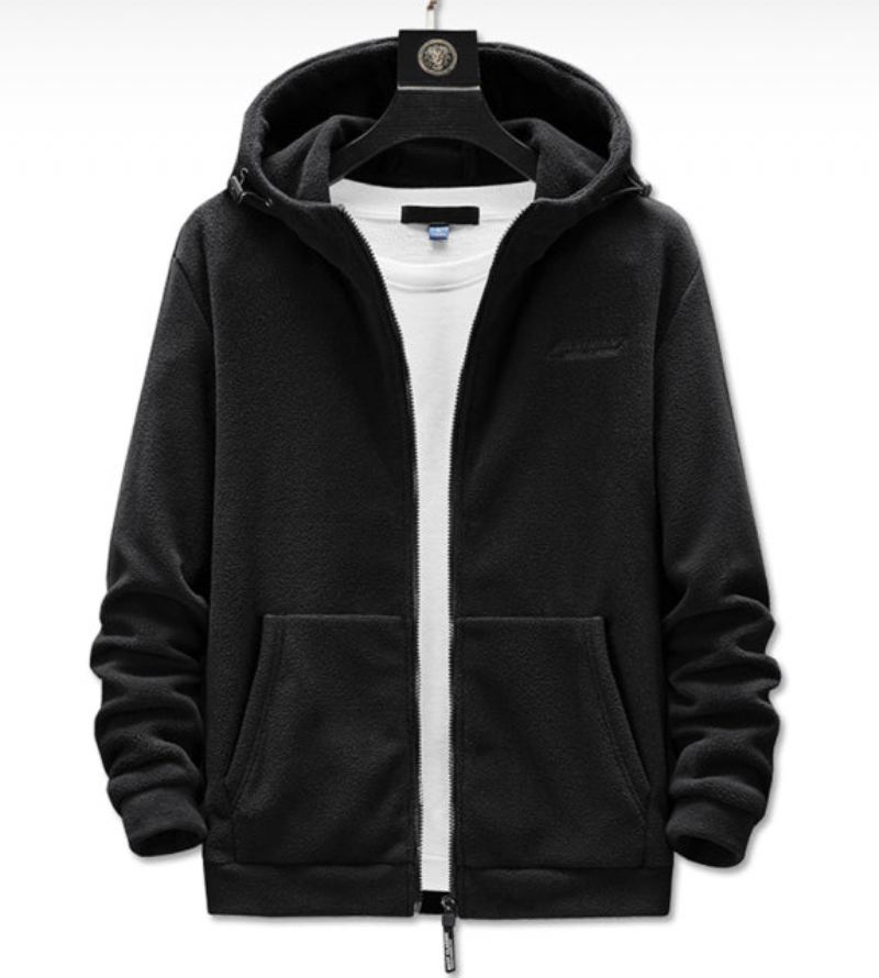 Heren Jassen Warm Fleece Casual Sweatshirtjack