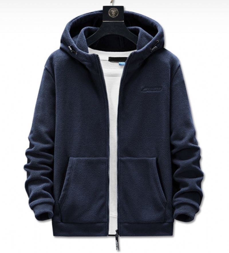 Heren Jassen Warm Fleece Casual Sweatshirtjack