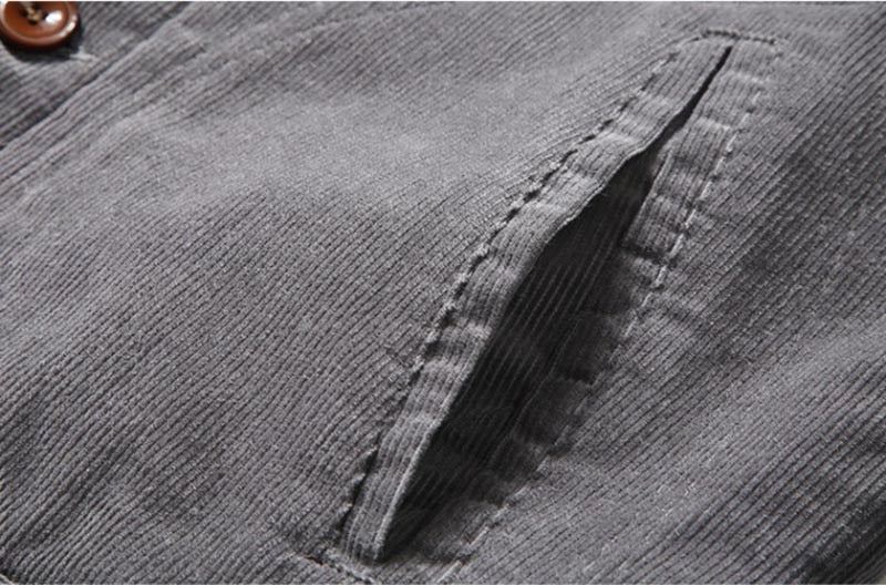 Nieuwe Trend Corduroy Jack Met Bontvoering Jassen Heren