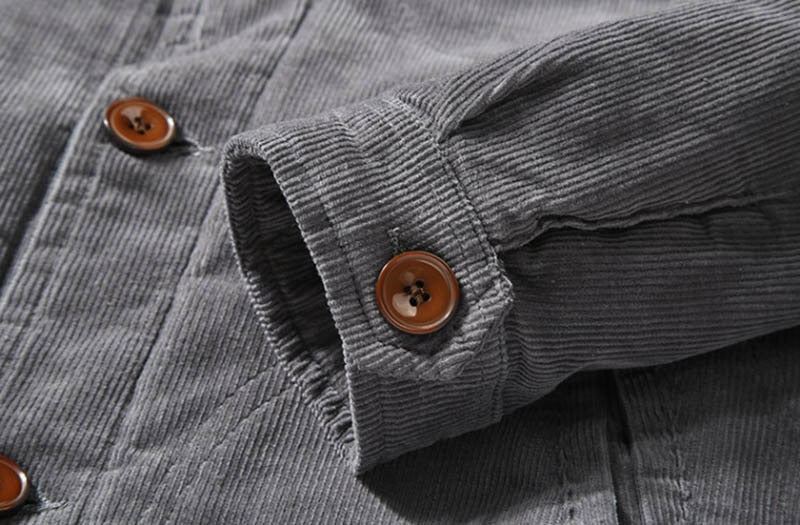 Nieuwe Trend Corduroy Jack Met Bontvoering Jassen Heren