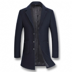 Stijl Elegante Wollen Jas Jassen Heren