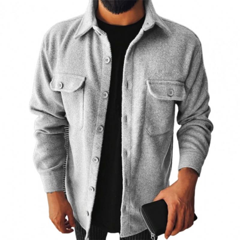 Heren Pullovers Streetwear Outwear Vest Met Omgeslagen Kraag