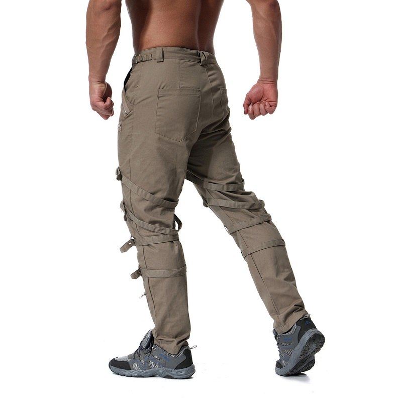 Broek Heren Gewassen Ripstop-broek Met Meerdere Zakken