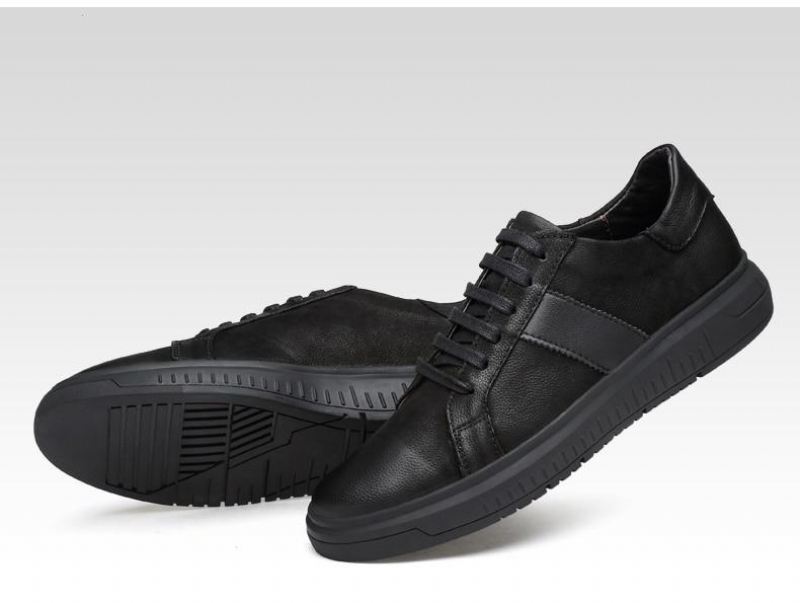 Heren Sportschoenen Mode Lederen Ademende Sneakers