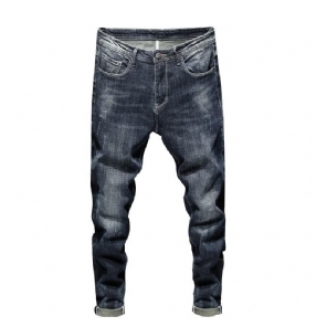 Designer Stretch Donkerblauwe Casual Jeans