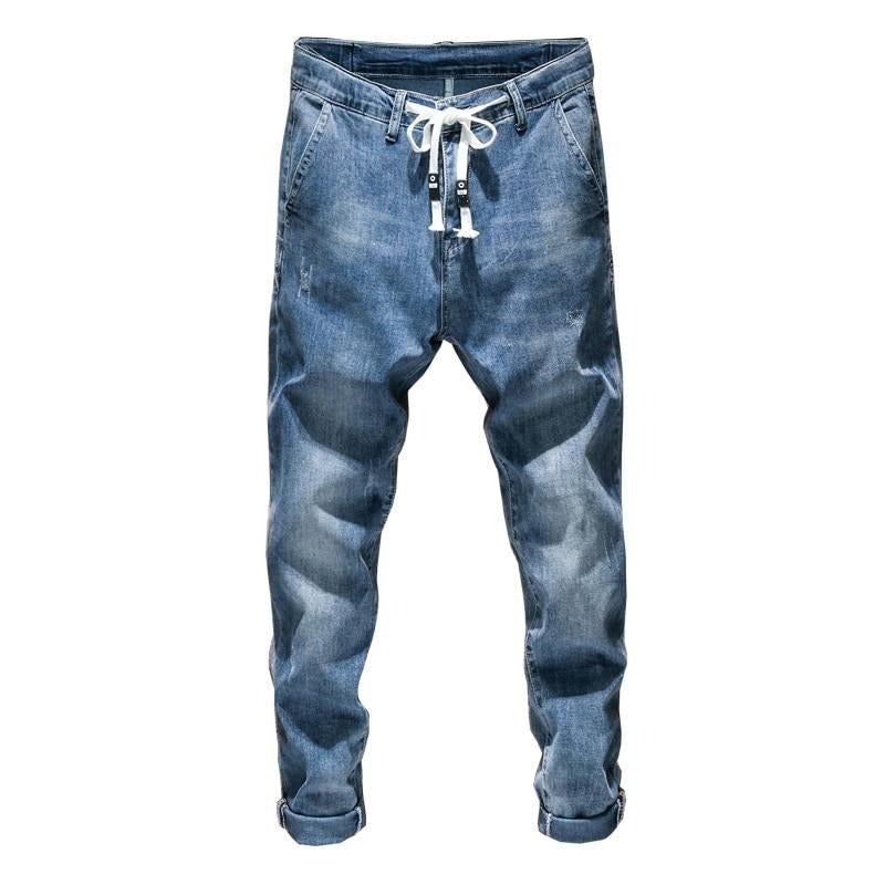 Heren Jeans Relaxte Taps Toelopende Stretchjeans