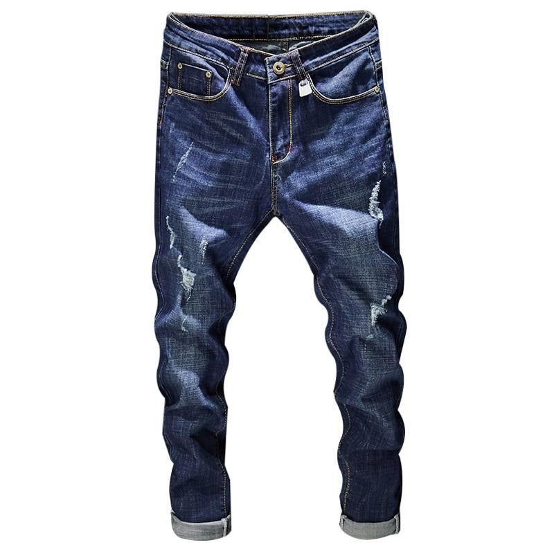 Jeans Heren High Street Destroyed Rip-jeans