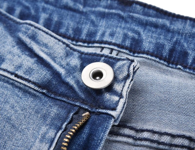 Jeans Heren Stretch-jeans Met Splash-inkt