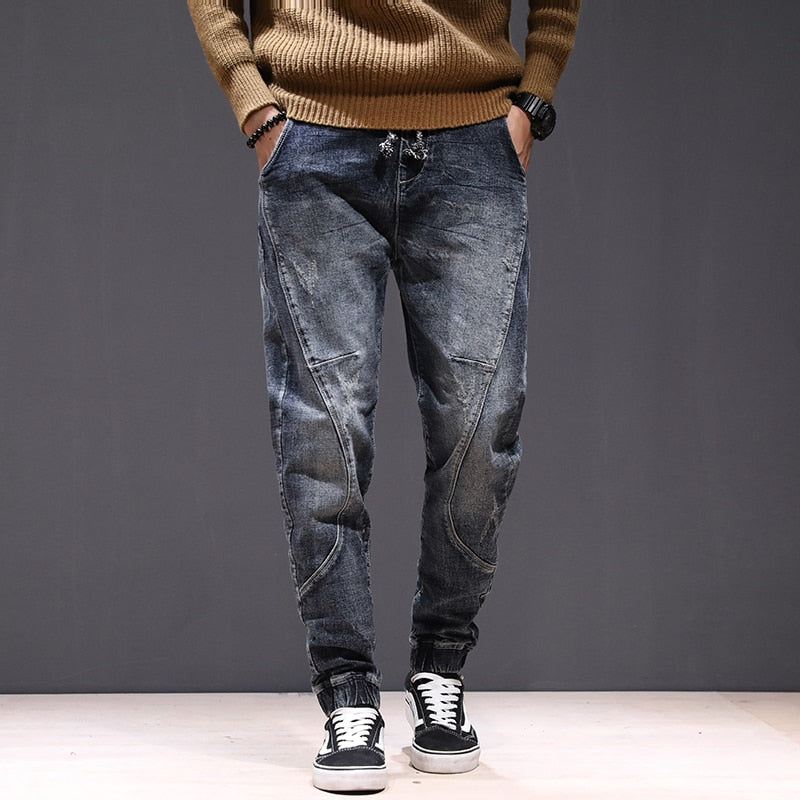 Jeans Heren Vrijetijdsjeans Met Elastische Taille En Ruches