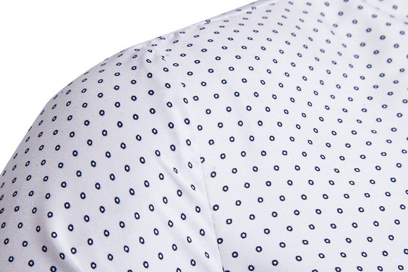 Heren Pak Overhemd Herfstmode Polkadot Overhemd