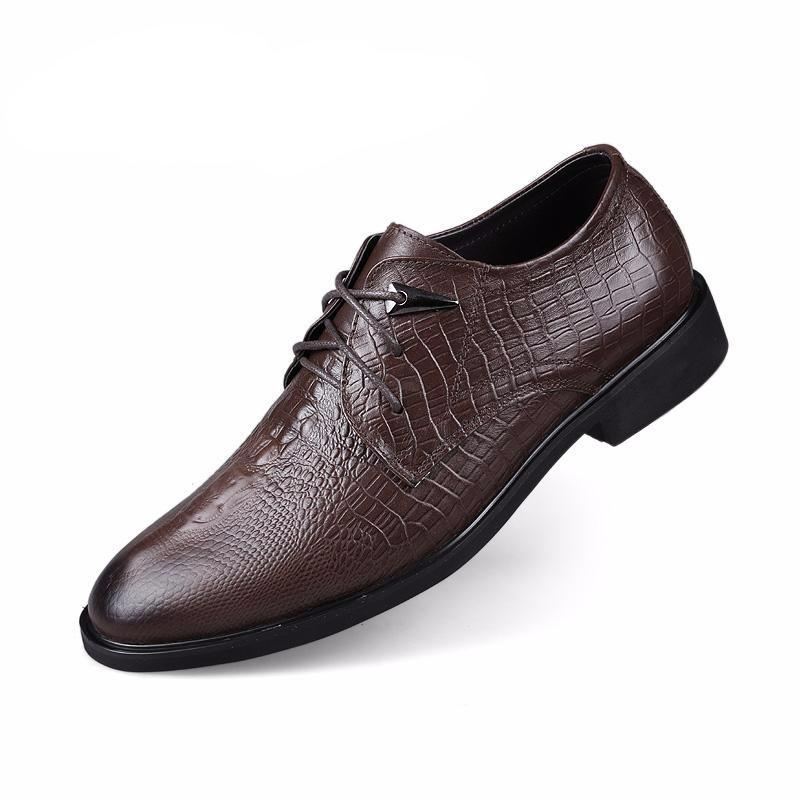 Echt Lederen Formele Schoenen Elegante Schoenen Heren