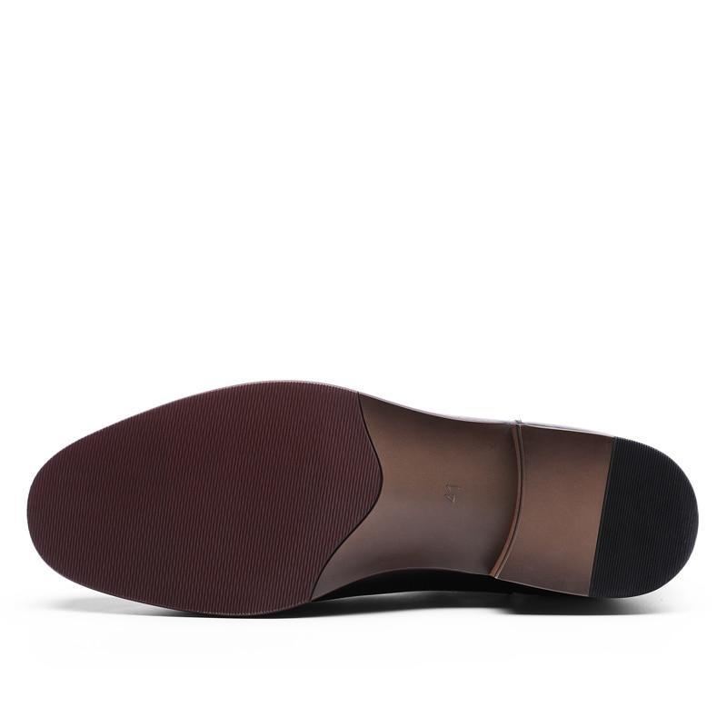 Heren Stijlvolle Leren Laarzen Elegante Schoenen
