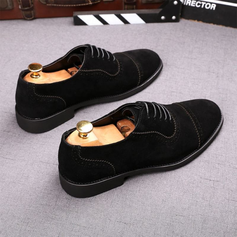 Italiaanse Stylist Met Veters Platte Formele Oxford-schoenen Elegante Schoenen Heren