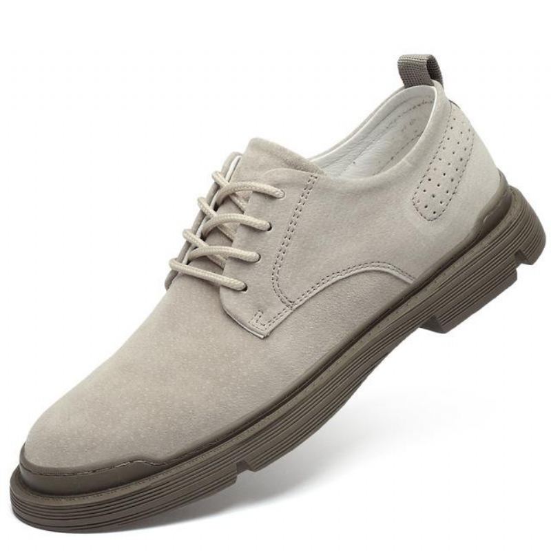 Stijlvolle Londense Platte Leren Schoenen Elegante Schoenen Heren