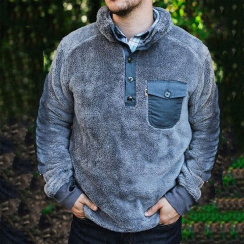 Heren Truien Winter Sherpa Fleece Teddy Trui