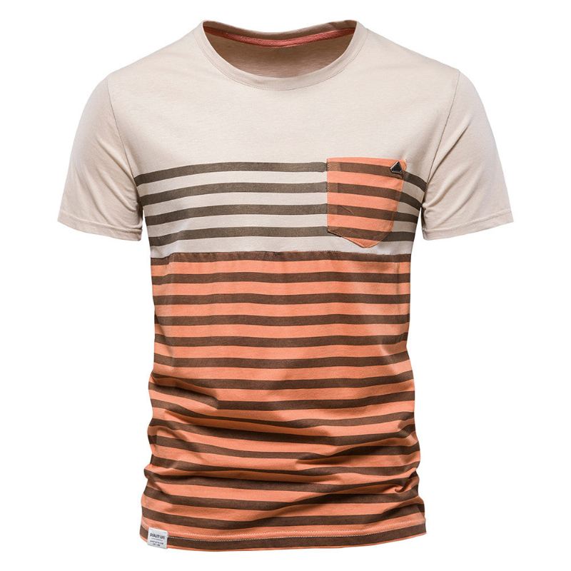 Designer Fijnste Katoenen Overhemden Heren T-shirt