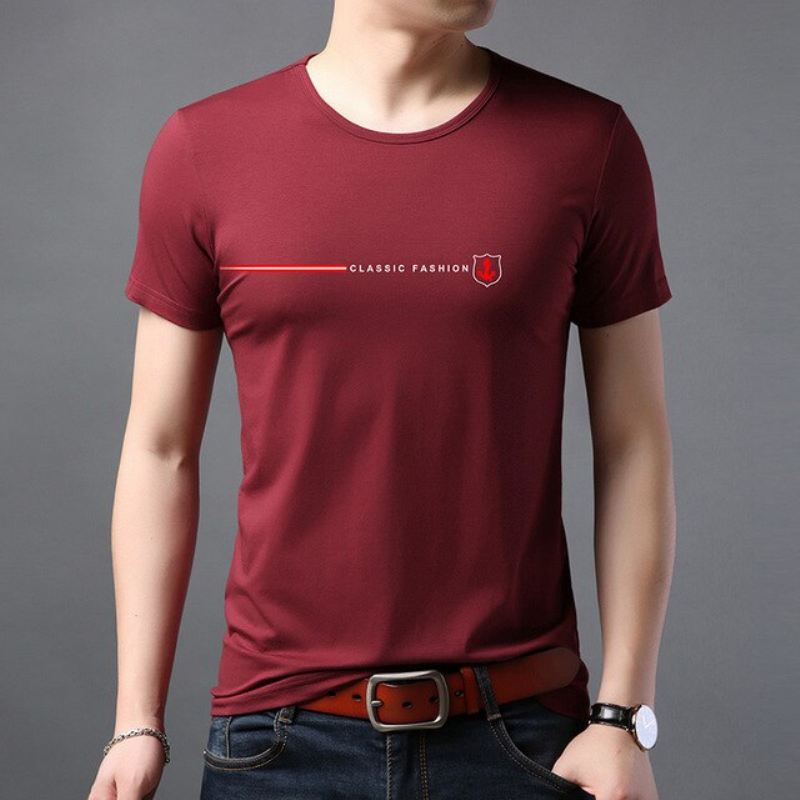 Heren Zomer Casual T-shirt Met Korte Mouwen