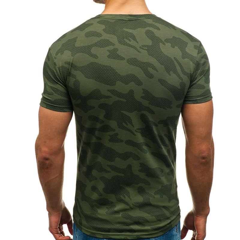 Overhemden Heren Patroon T-shirt Losse T-shirts