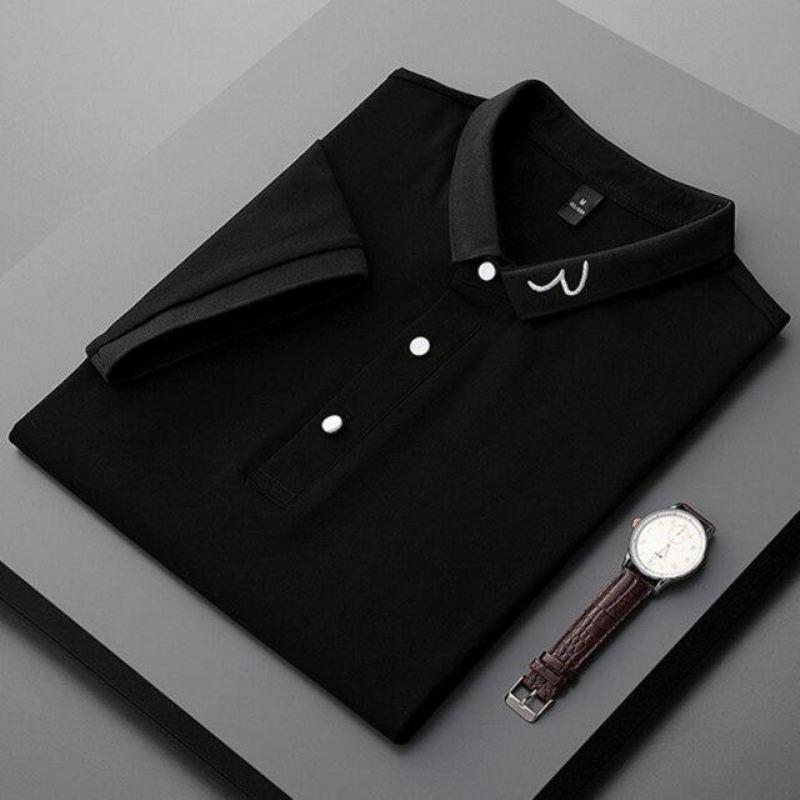 Overhemden Heren Slim Fit Poloshirt Van Bamboekatoen