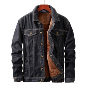Heren Spijkerjassen Denim Jack Van Cowboyfleece