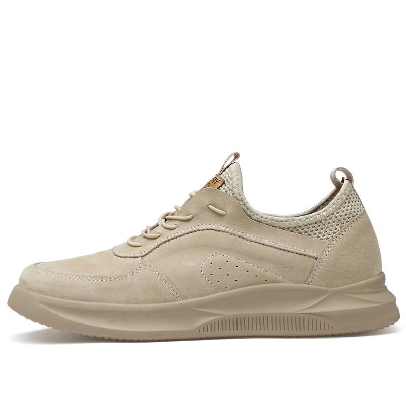 Heren Casual Schoenen Ademende Lichtgewicht Outdoorschoenen Met Veters