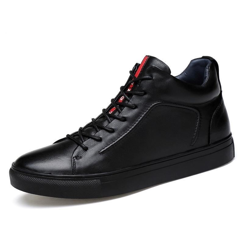 Heren Casual Schoenen Enkel Lederen Vrijetijdsschoenen