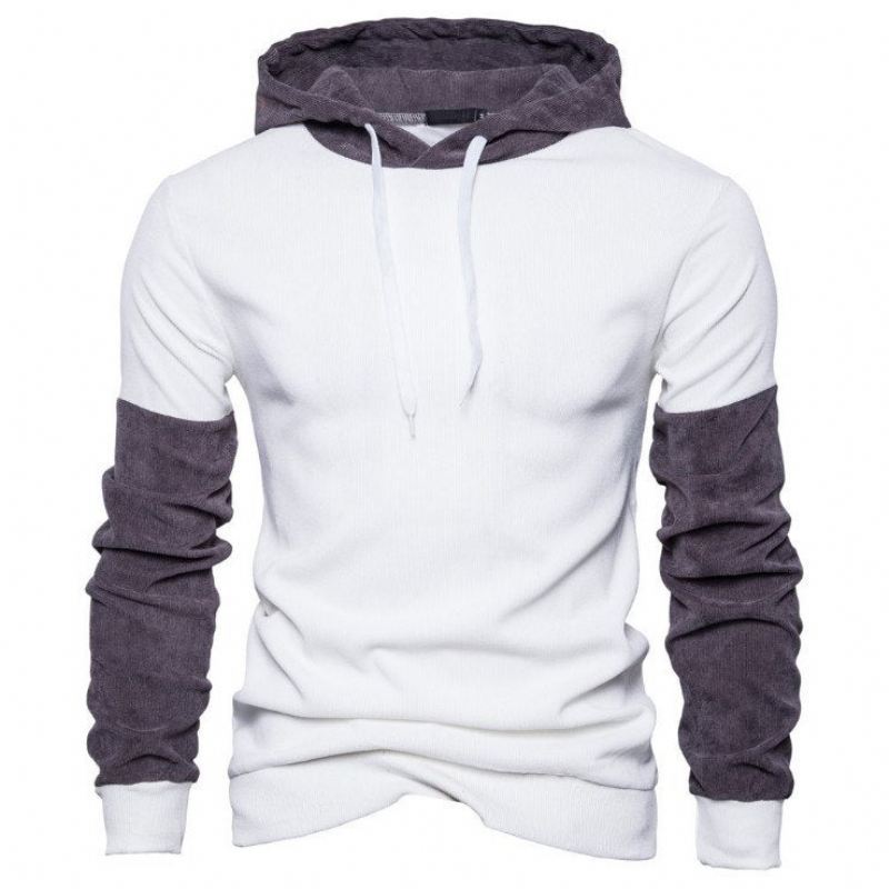 Heren Hoodies Patchwork Casual Streetwear-hoodie