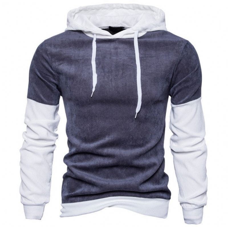 Heren Hoodies Patchwork Casual Streetwear-hoodie