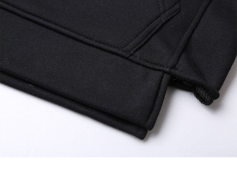 Hoodies Heren Effen Hoodie Met Strepen Aan De Zijkant