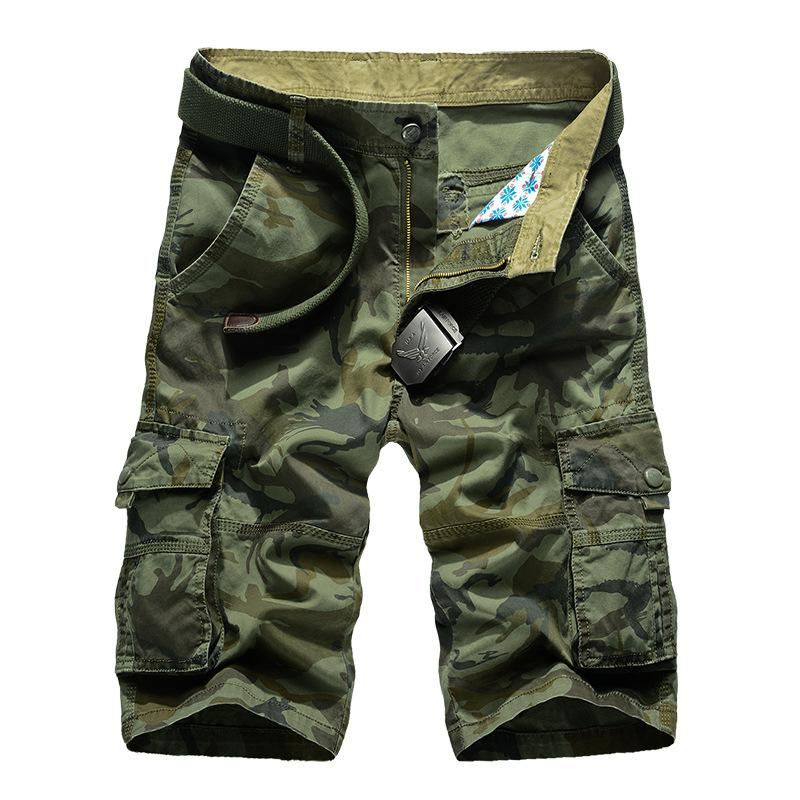 Cargoshort Met Camouflageprint Korte Broeken Heren