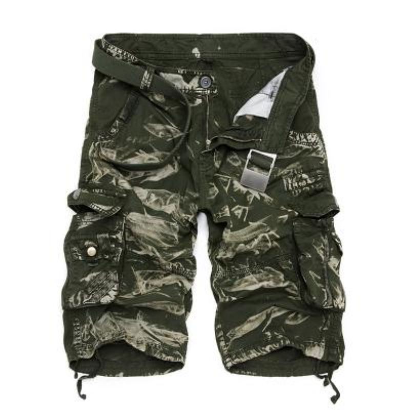 Cargoshort Met Camouflageprint Korte Broeken Heren