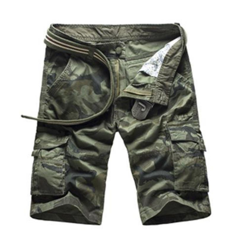 Cargoshort Met Camouflageprint Korte Broeken Heren
