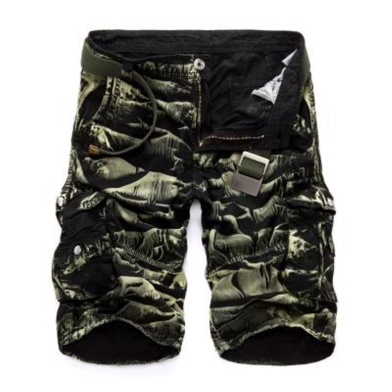 Cargoshort Met Camouflageprint Korte Broeken Heren