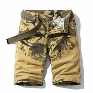 Half Camouflage Losse Cargoshort Korte Broeken Heren
