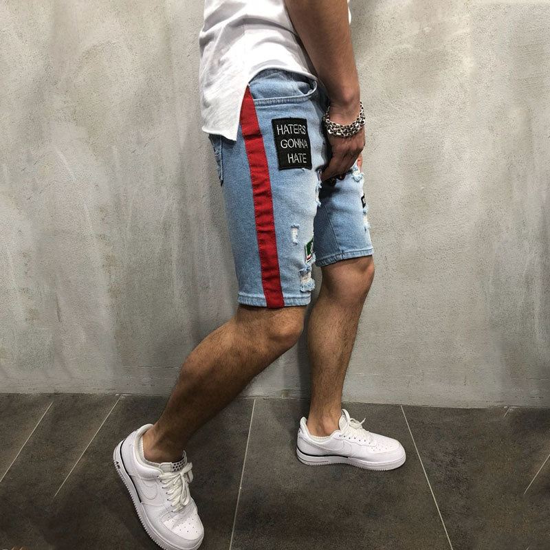 Heren Korte Broeken Coole Zomer Metalen Korte Broek
