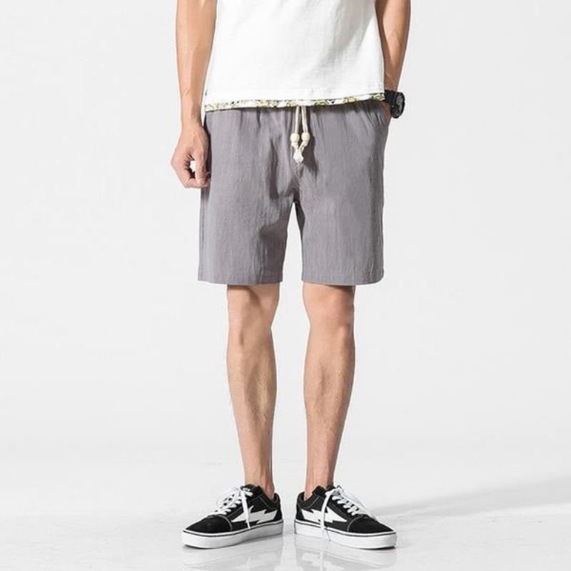 Heren Korte Broeken Katoenen Linnen Zomershort