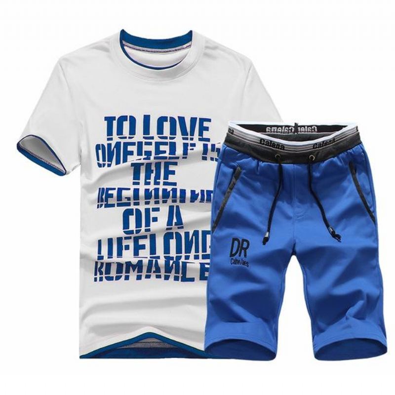 Katoenen Zomerhemdshort Korte Broeken Heren