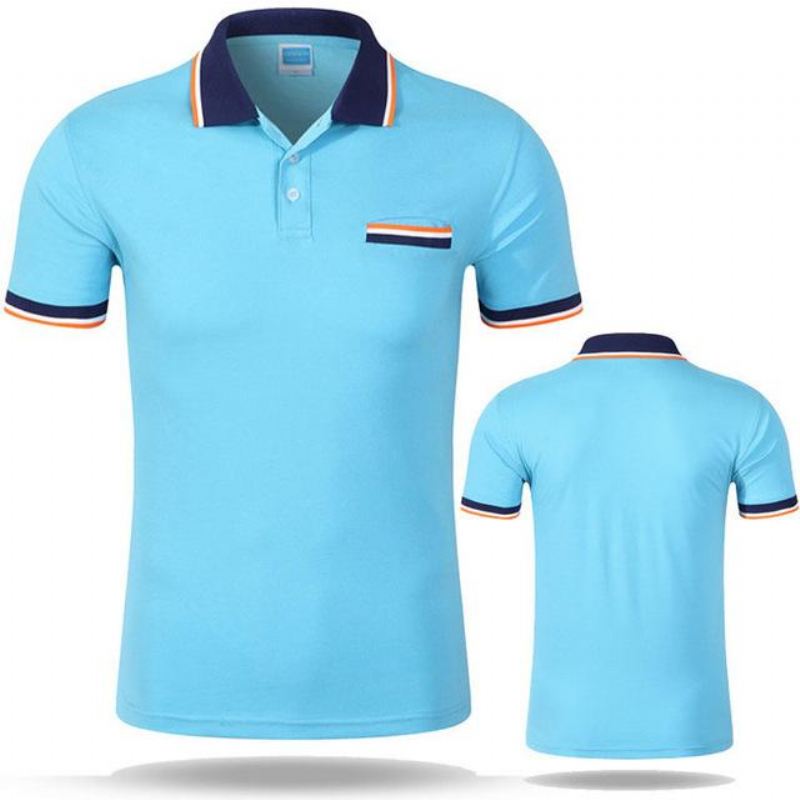 Heren Poloshirts Katoenen Casual Ademend Poloshirt