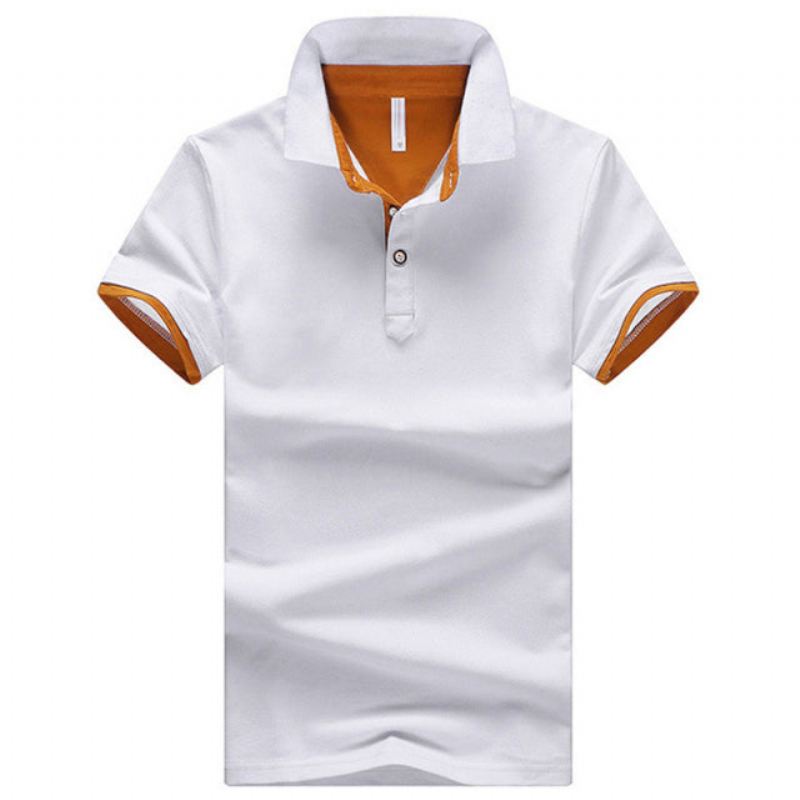 Heren Poloshirts Zakelijk Casual Katoenen Poloshirt