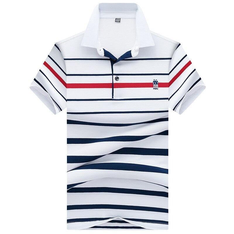 Poloshirts Heren Katoenen Poloshirt Met Korte Mouwen In Britse Stijl